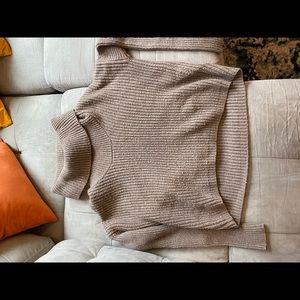 Cool neck crop sweater